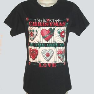 THE HEART of CHRISTMAS tee T shirt top NEW NWT
